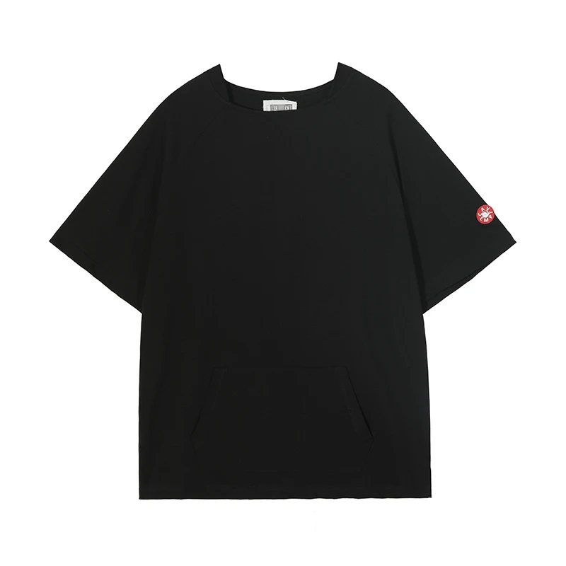 

Hip Hop Retro Solid Color Crew Neck Casual Summer Tshirts for Men and Women Japanese Washed Short Sleeve Oversized Top Tees