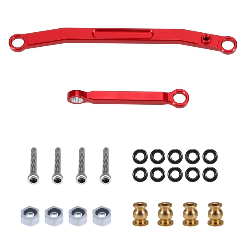 

2X для осевого SCX24 90081 1/24 RC Гусеничный автомобиль металлический рулевой стержень тяга стержень обновленные детали аксессуары, 3