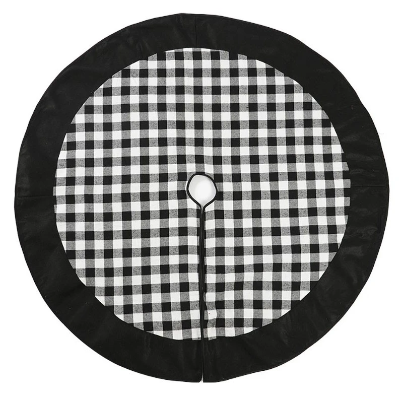 

Christmas Tree Skirt Christmas Decoration Plaid Tree Skirt for Christmas Day Decoration Home Decoration