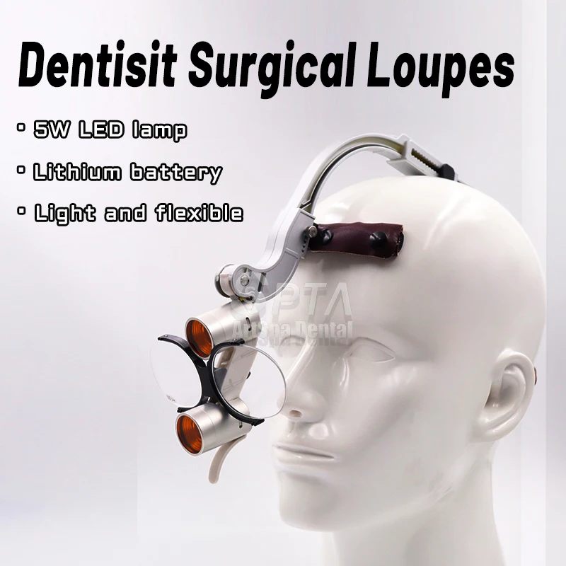 5 Вт Стоматологическая Операционная Лампа Бинокулярные Лупы 2 5x 3 Увеличение