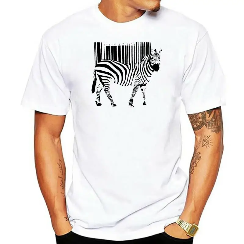 

On Sale New Fashion Summer 100% Cotton Classic T Shirt Banksy Zebra II Street Art Tee shirt