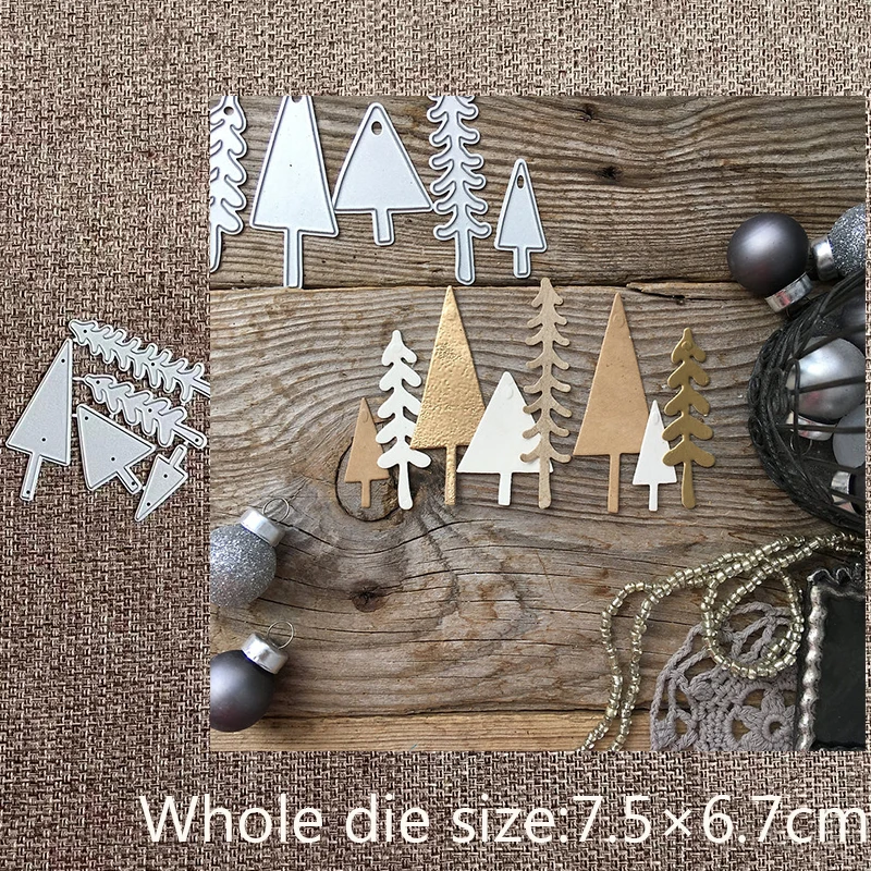

New Design Craft Metal stencil mold Cutting Die forest trees decoration scrapbook die cuts Album Paper Card Craft Embossing
