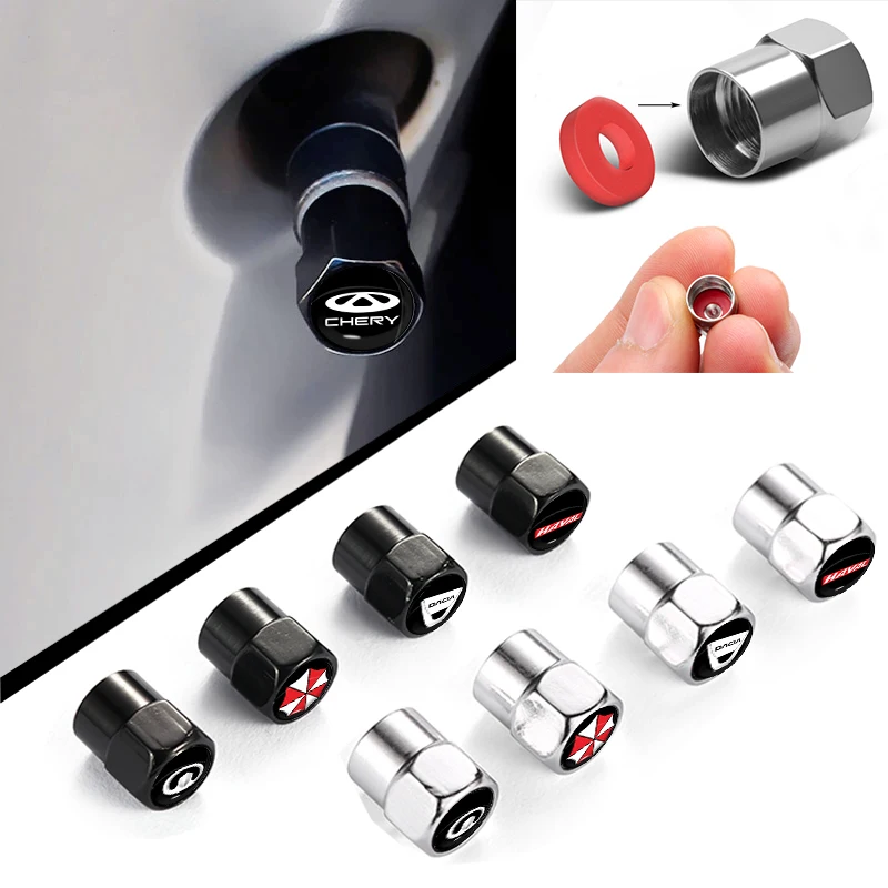 

4pcs Car Tire Valve Stems Cap Waterproof Cover for Mustang 2006 2007 2008 2009 2013 2015 Pickguard 1976 Gt500 Car Accessories