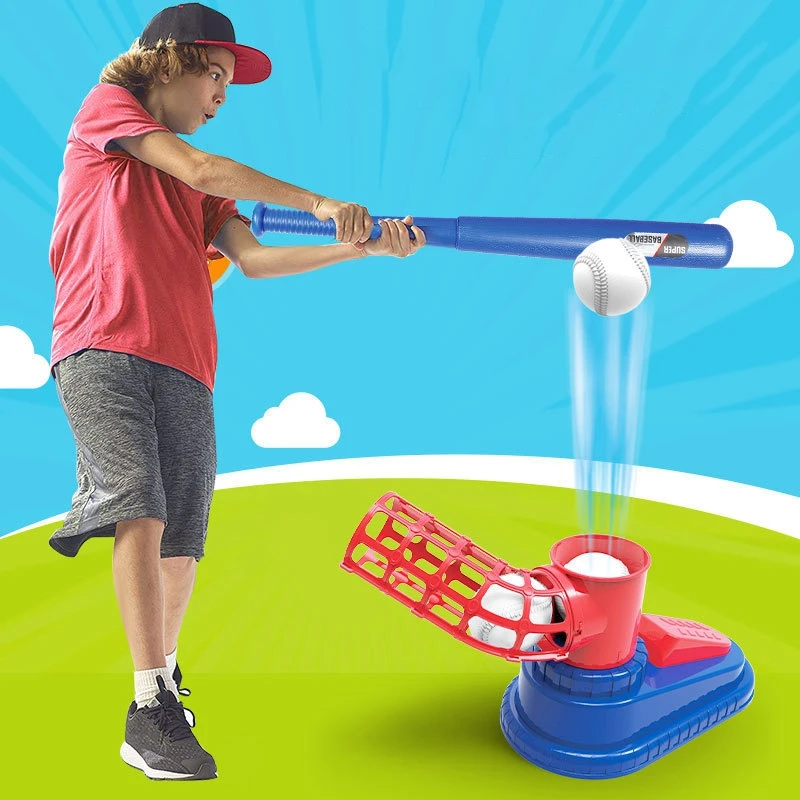 

Baseball Ball Toys For Boys Girls Games Fun Foot Launcher Catapult Ball Machine Pitching Baseball Machine Training Toy Sets