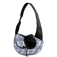 aztec stlye elephant pattern pet carrier shoulder bag adjustable cute tote pouch outdoor travel safety dog cat carrier slings
