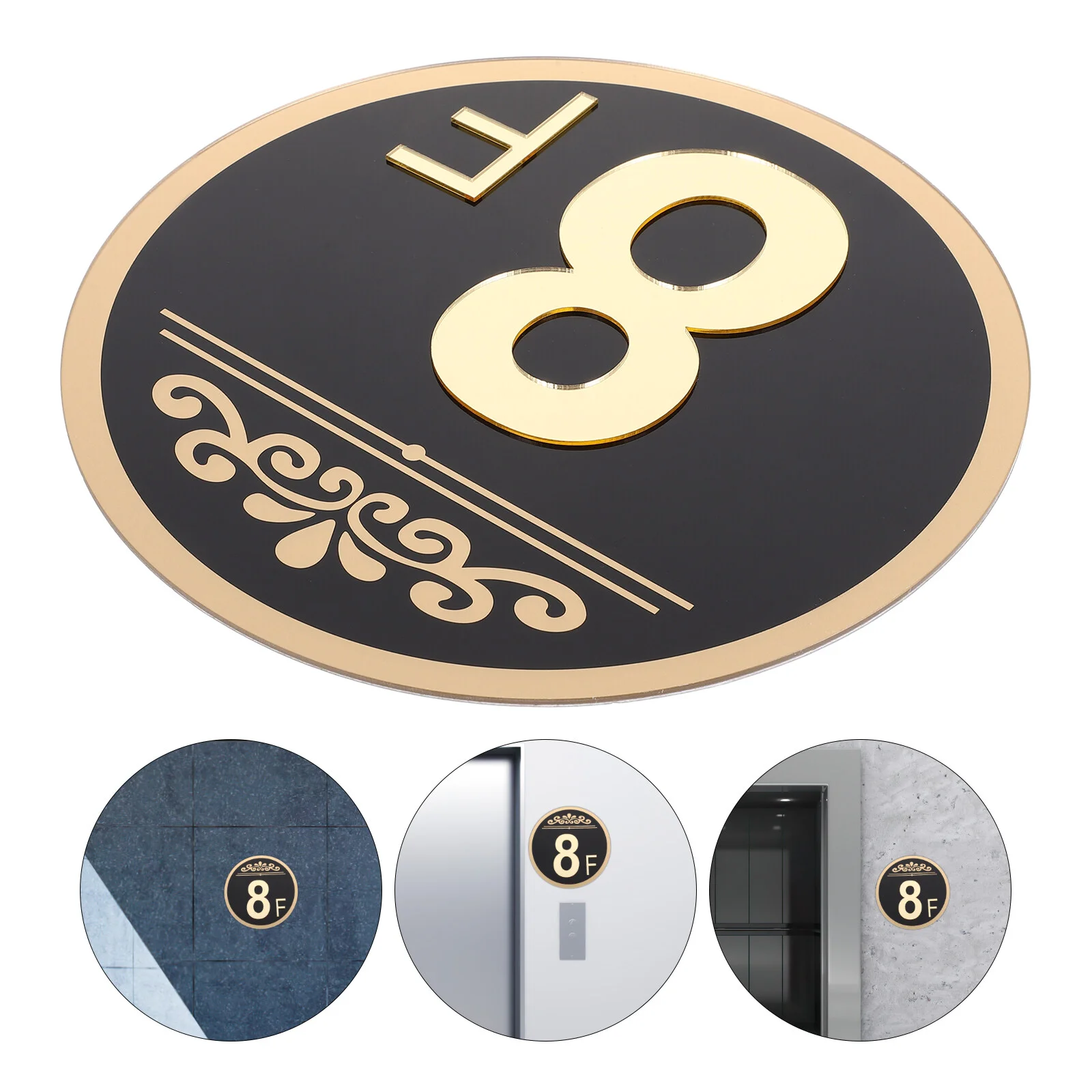 

House Business Floor Number Sign Personalized Plaque Stairwell Elevator Numbers