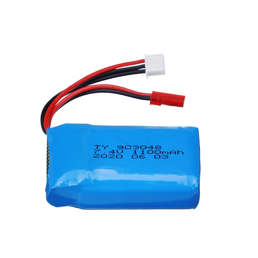 Фото 7,4 В 1100 мАч LiPo аккумулятор JST Plug для WLtoys A949 A959 A969 A979 V912 V913 V353 k929 V262 L959 T23 T55 F45 RC Автомобильные аккумуляторы Запчасти №2