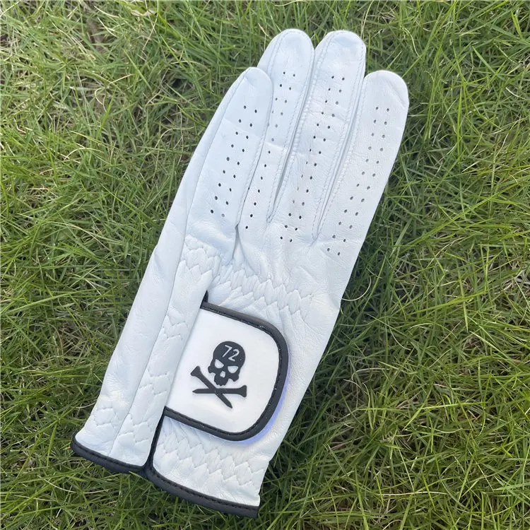 

Grade a lambskin Golf men's gloves are all leather, soft and comfortable left hand