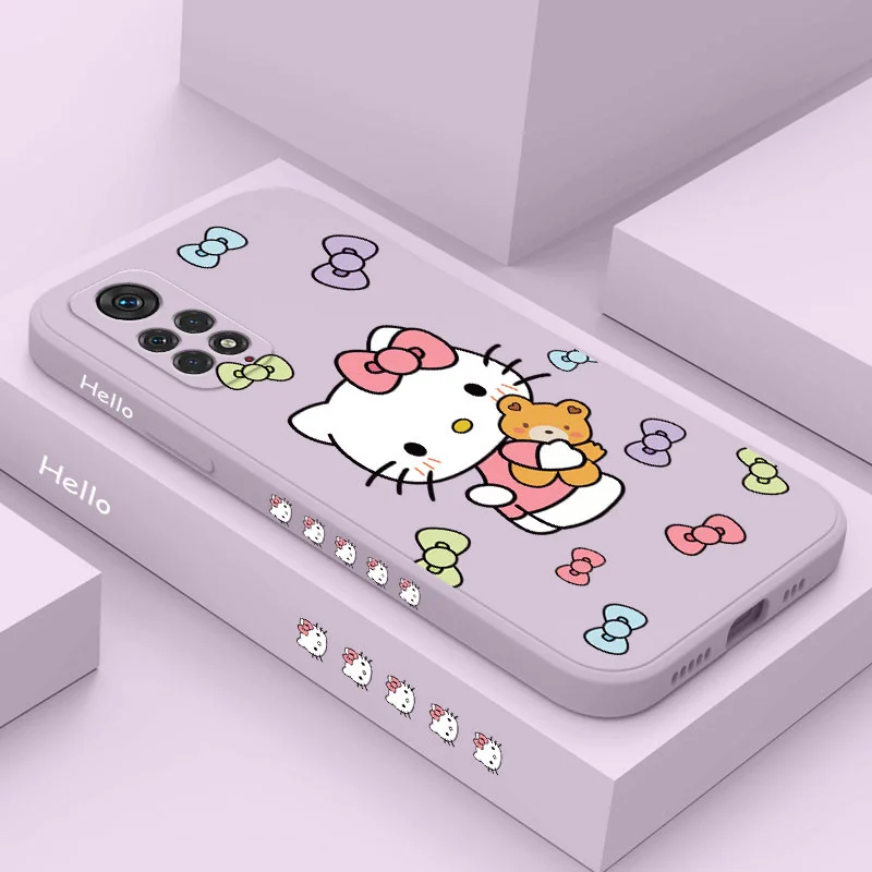 

Cat hugging Bear Phone Case For Xiaomi Redmi Note 11 11E 11S 11T 10 10A 10T 10S 9T 9 8 7 Pro Plus 10C 9A 9C 9T 4G 5G Cover