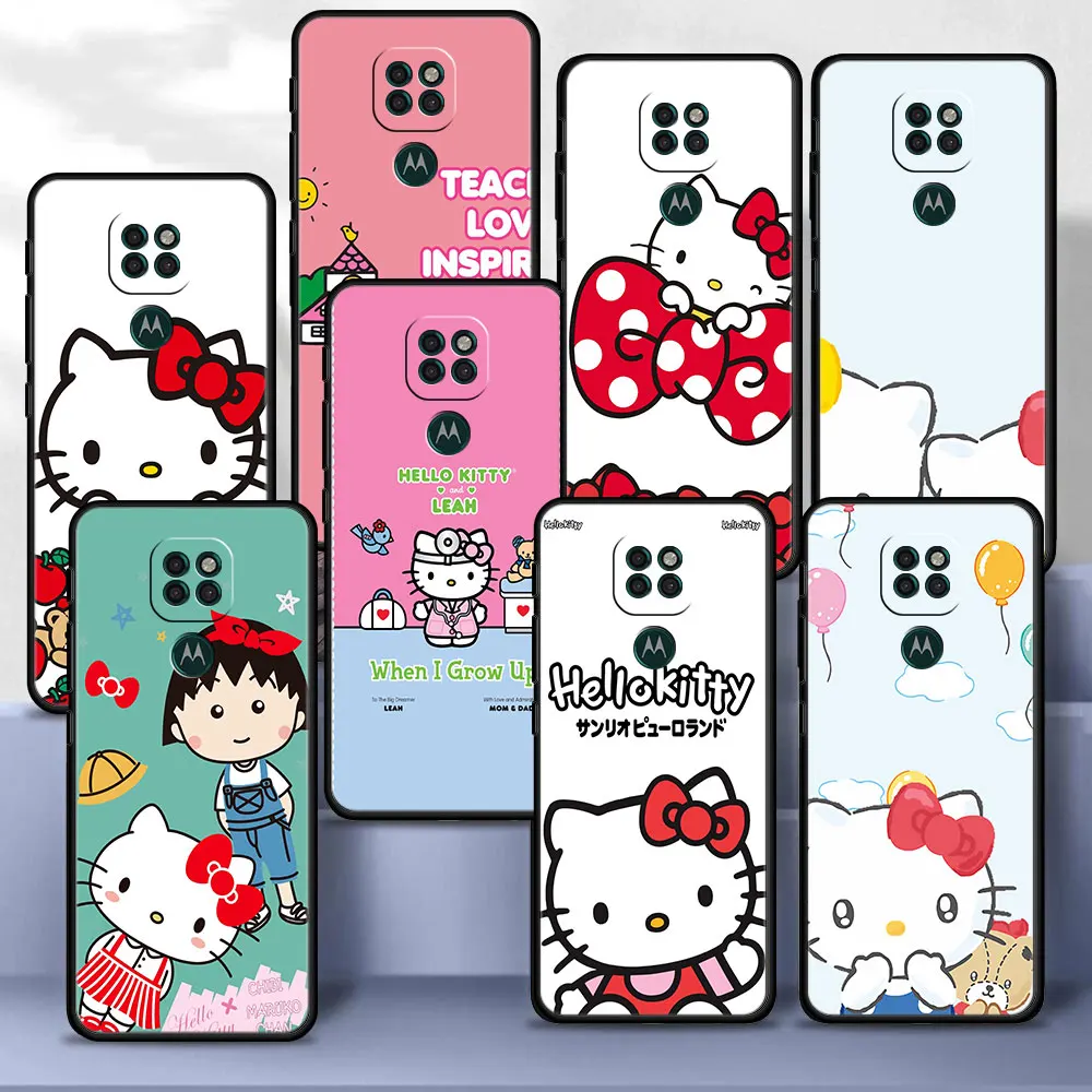 

Case Cover for Motorola Moto G30 G50 G60s G9 G8 One Fusion G Stylus Edge 20 Plus Shell Casing Bag Shockproof Hello Kitty Sanrio