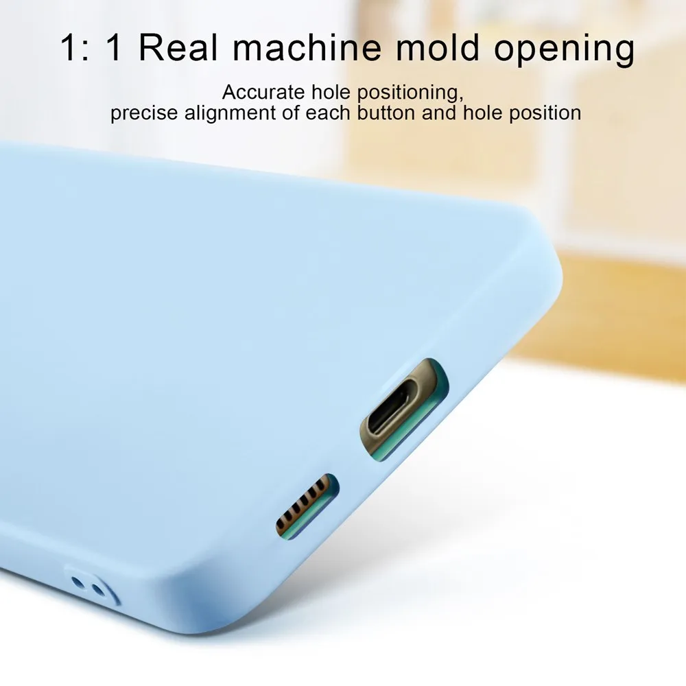 

Silicone Suitable Solid Color Phone Case New Full Case Minimalist and Minimalist Drop Protection Soft Case 11