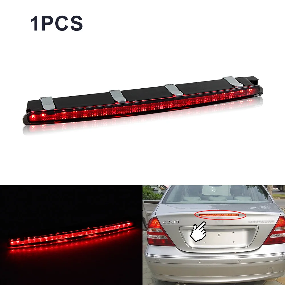 

Задний стоп-сигнал автомобиля Третий стоп-сигнал 2038201456 Подходит для Mercedes Benz W203 2000-2007, замена заднего багажника, красный светодиодный светильник