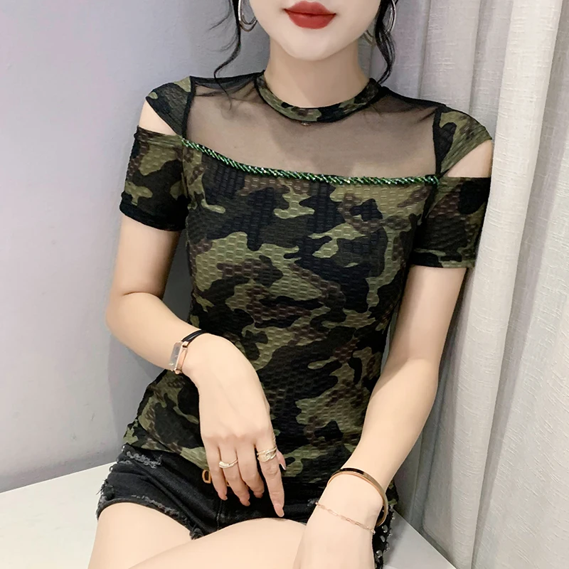 Новинка лета 2022 женская футболка с круглым вырезом и коротким рукавом модные