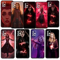marvel scarlet witch for samsung galaxy a52s a72 a71 a52 a51 a12 a32 a21s 4g 5g fundas soft black phone case capa coque cover