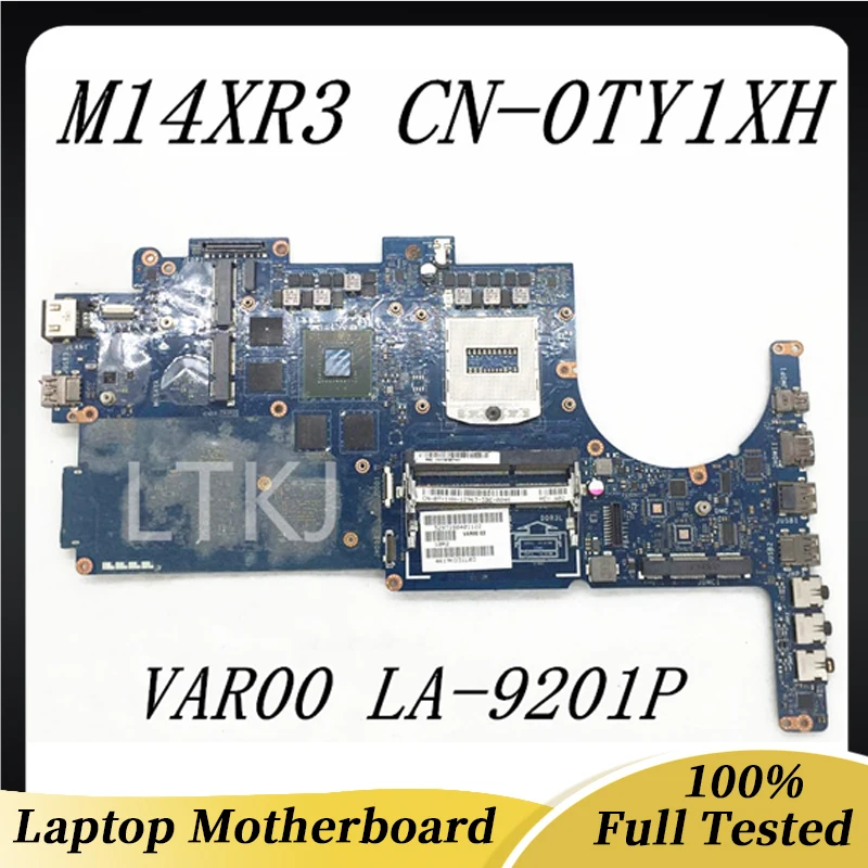 

CN-0TY1XH 0TY1XH TY1XH High Quality Mainboard For M14XR3 M14X R3 Laptop Motherboard VAR00 LA-9201P GT750M DDR3 100% Full Tested