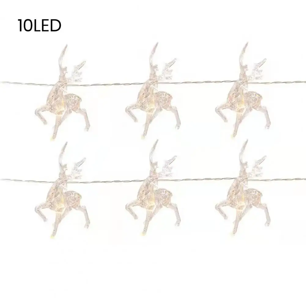 

Long-lasting Elk Shape Lights Enchanting Led Elk String Lights Festive Holiday Decoration for Party Bedroom Mantel