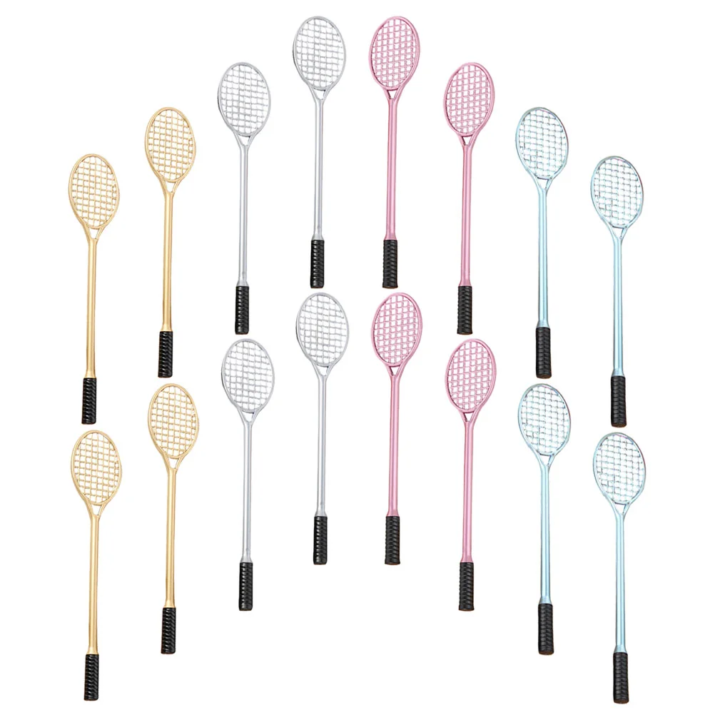 20 Pcs Signature Gel Pen Badminton Racket Writing Ink Stationery Cute Child Smoothest