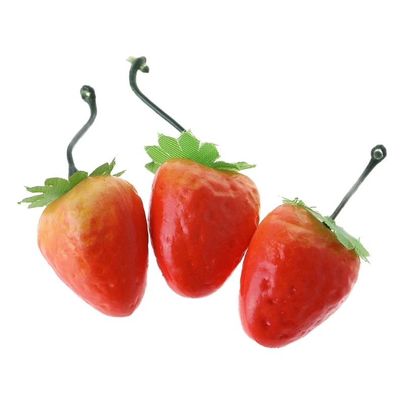 

20pcs Lifelike Simulation Artificial Strawberry Fake Fruit Home Party Decor