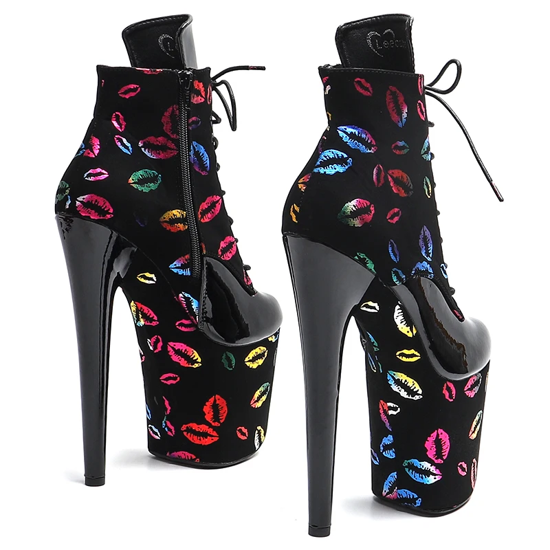 Замшевые ботинки Leecabe 20 см/8 дюймов с лакированной верхней платформой трендовые