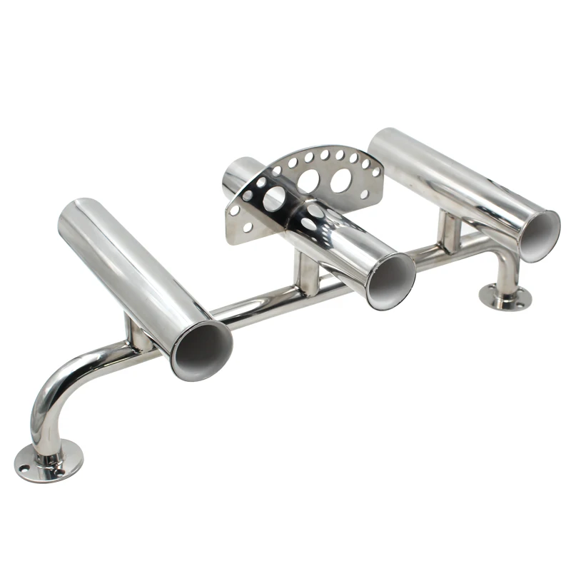 

New Stainless Steel Three-tube Fishing Pole Frame Sea Fishing Tool