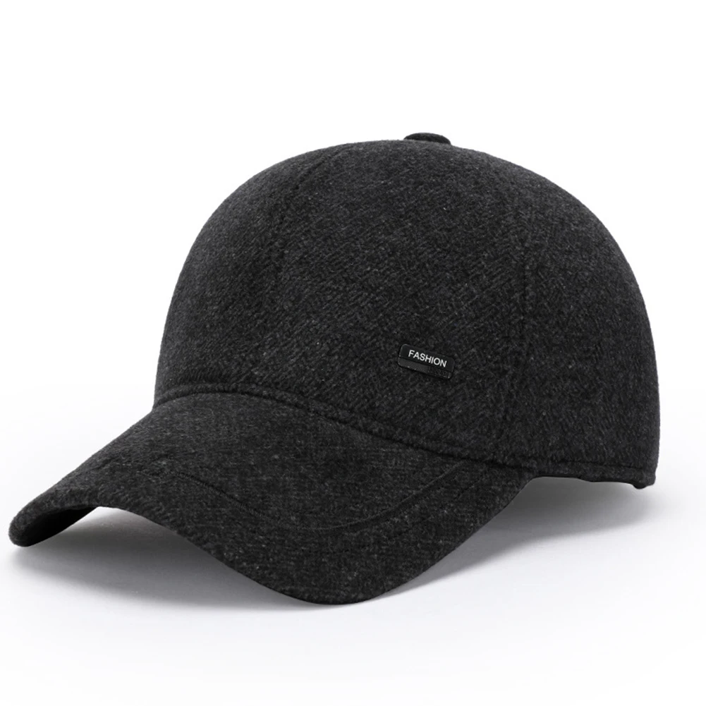 

Hat Mens Cap Cotton Dad Hat Ear Protection Unisex Windproof Winter Warm 56-60cm Circumference Universal Brand New