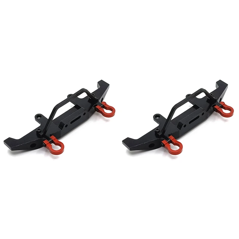 

2x металлический передний бампер для WPL C14 C24 C24-1 1/16 RC Car 4X4, запчасти для грузовиков и гусеничных машин, аксессуары, черный
