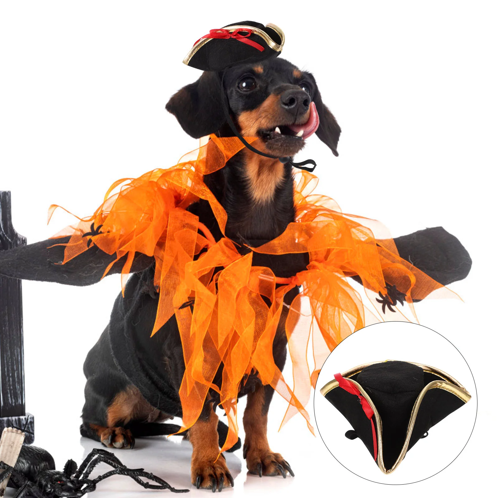 

Pet Funny Hat Portable Dog Cat Supply Wear-resistant Exquisite Puppy Pirate Style
