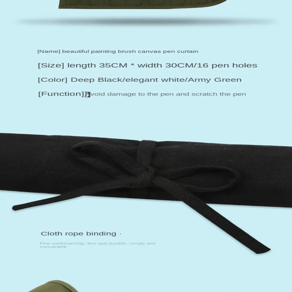 Лидер продаж Холщовая Сумка для кистей чехлы ручек сумка рисования акварелью