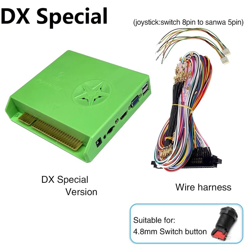 

5000 In 1 DX Special Arcade Game Console Jamma Motherboard+4.8Mm Jamma Cable For Pandora Saga Box DX Special HD VGA