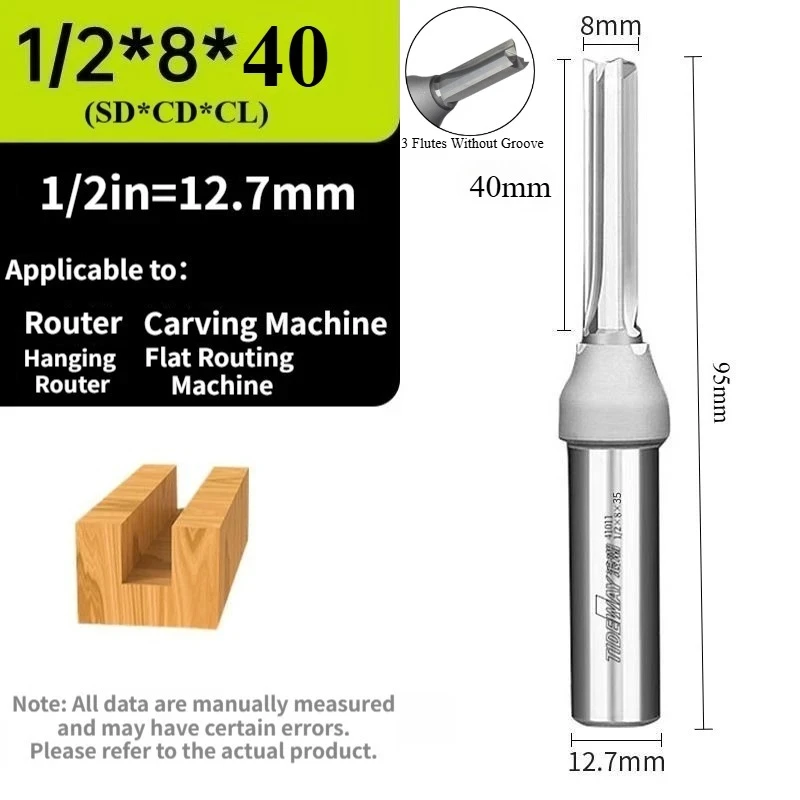 

3F TCT прямая фреза, многофункциональный деревообрабатывающий резак из вольфрамовой стали, гравировальный режущий инструмент для обработки канавок/сверления/обрезки