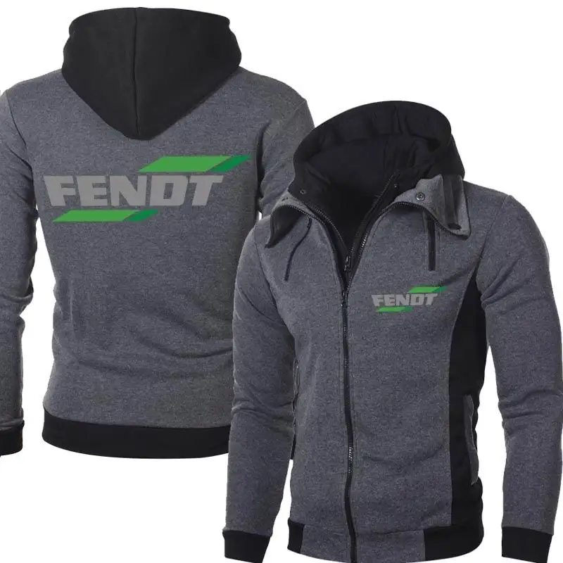 

New Spring Autumn Fendt Logo Men's Outdoor Casual Male Jackets Warm Hoodies High Quality Harajuku Sweatshirts Outwear