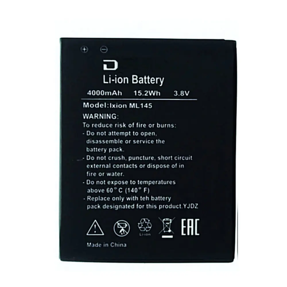 

High quality Replacement Li-ion 4000mAh Ixion ML145 Battery for DEXP Ixion ML145 Snatch SE for Highscreen Zera S Power Batteries