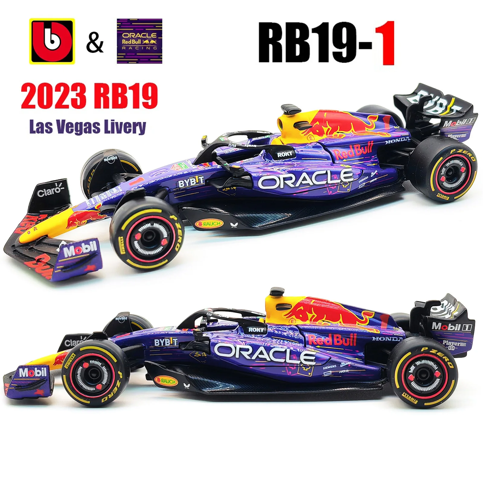Bburago 1:43 2023 Лас вегас RB19 # 1 11 Red Bull F1 гоночная формула статическая имитация литья под