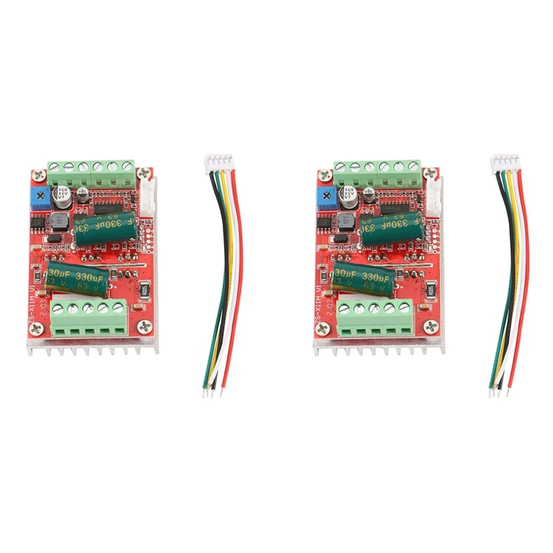 

2X DC6-60V 400W BLDC Three Phase DC Brushless Motor Controller PWM Hall Motor Control Driver Board 12V 24V 48V