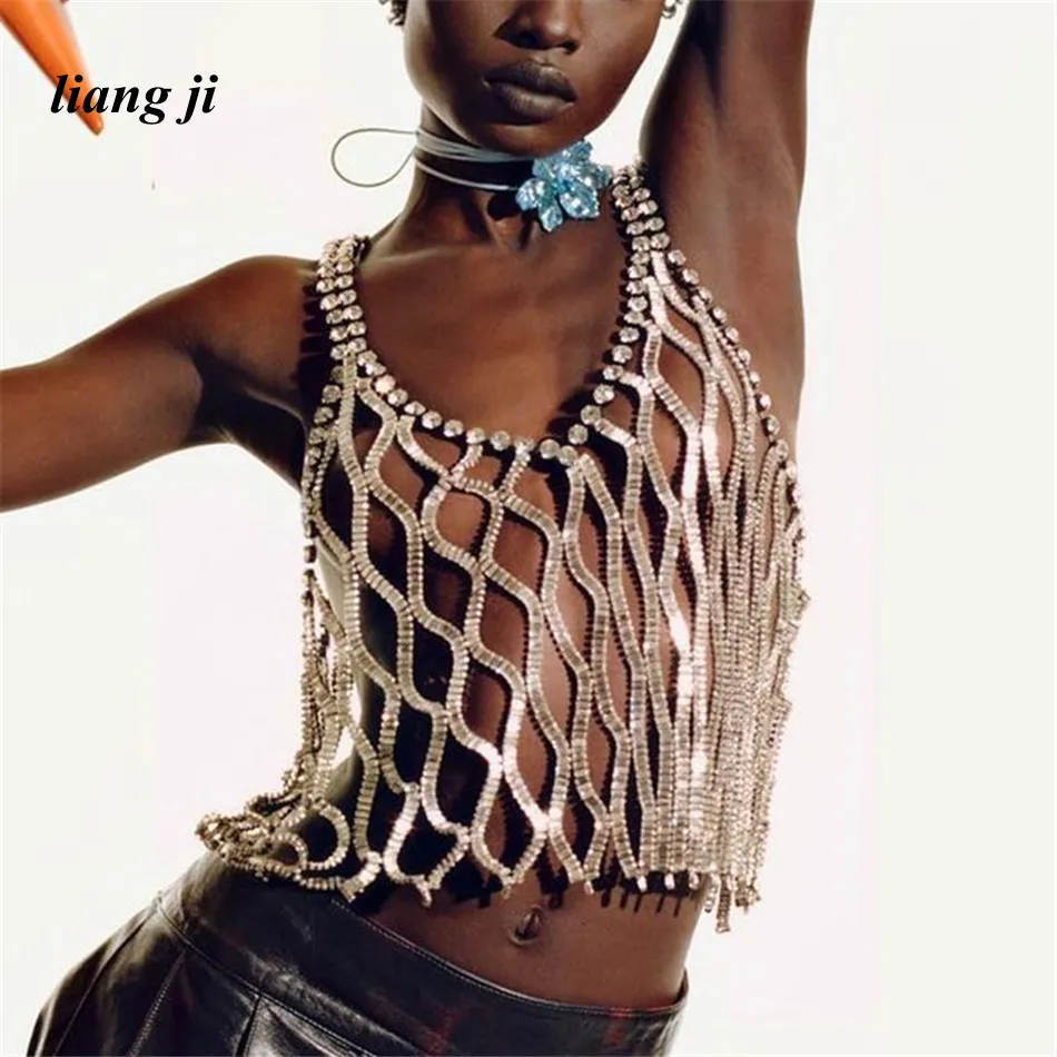 

Сексуальная цепочка для тела с кристаллами, цепочка на грудь, бикини, сетка, три точки, стринги, Женский Блестящий бюстгальтер для ночного кл...