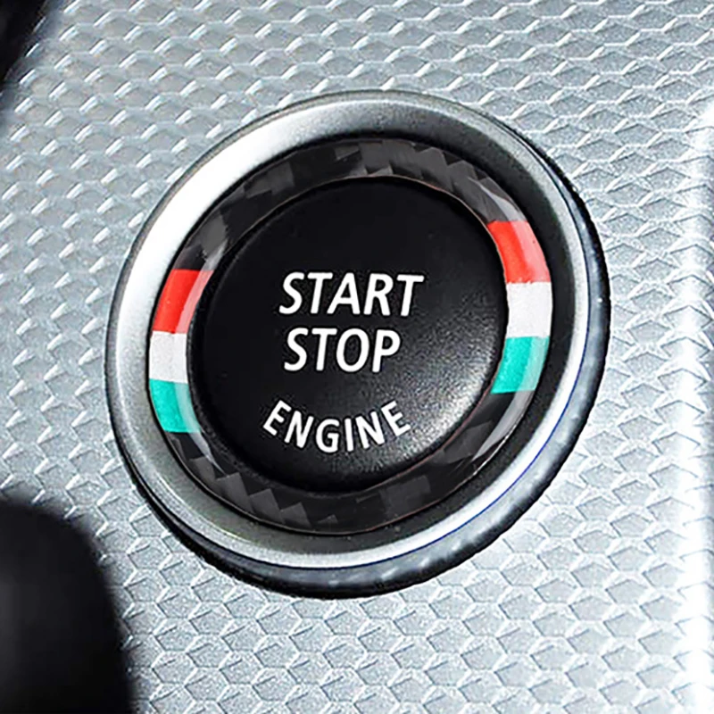 

New One-Click Start Decoration Circle Stickers Start Up Engine Button Decal For BMW 3 Series E90 E92 E93 320i Z4 E89 2009-2012