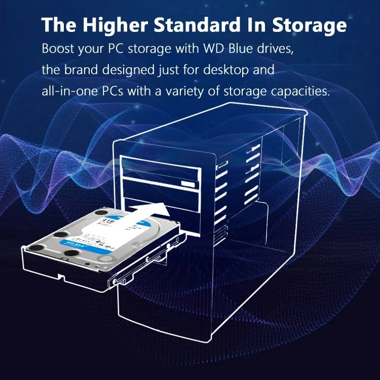 Жесткий диск Western Digital WD Blue 1 ТБ ранний жесткий 4 6 SATA III 256 Мб кэш-памяти 5400 об/мин 3 5