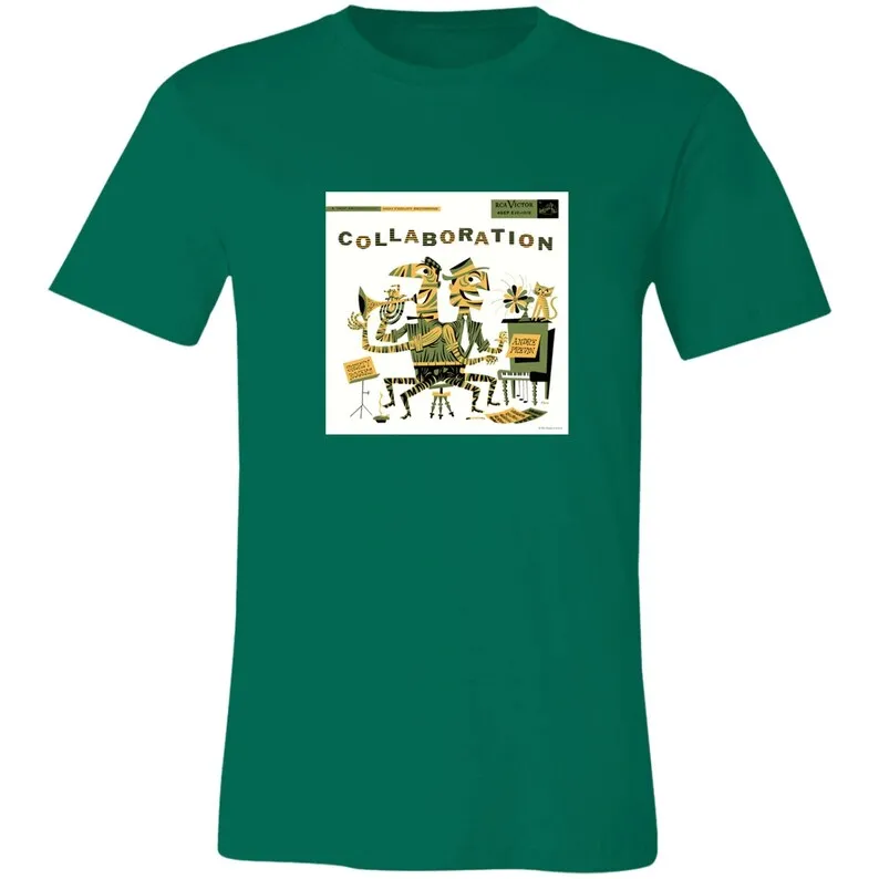 Короты Роджерс и 수 Превин COLLABORATION Джима Флора (1955) Футболка унисекс из джерси с