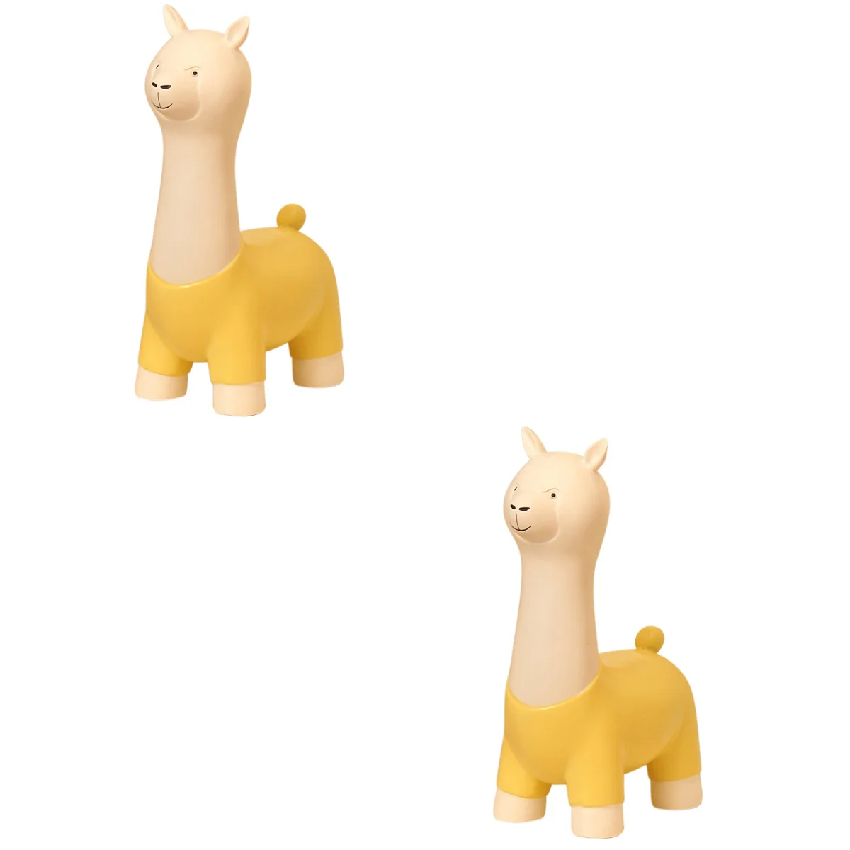 

2pcs Cartoon Resin Alpaca Figurine Resin DIY Alpaca Decoration for Desktop Cabinet