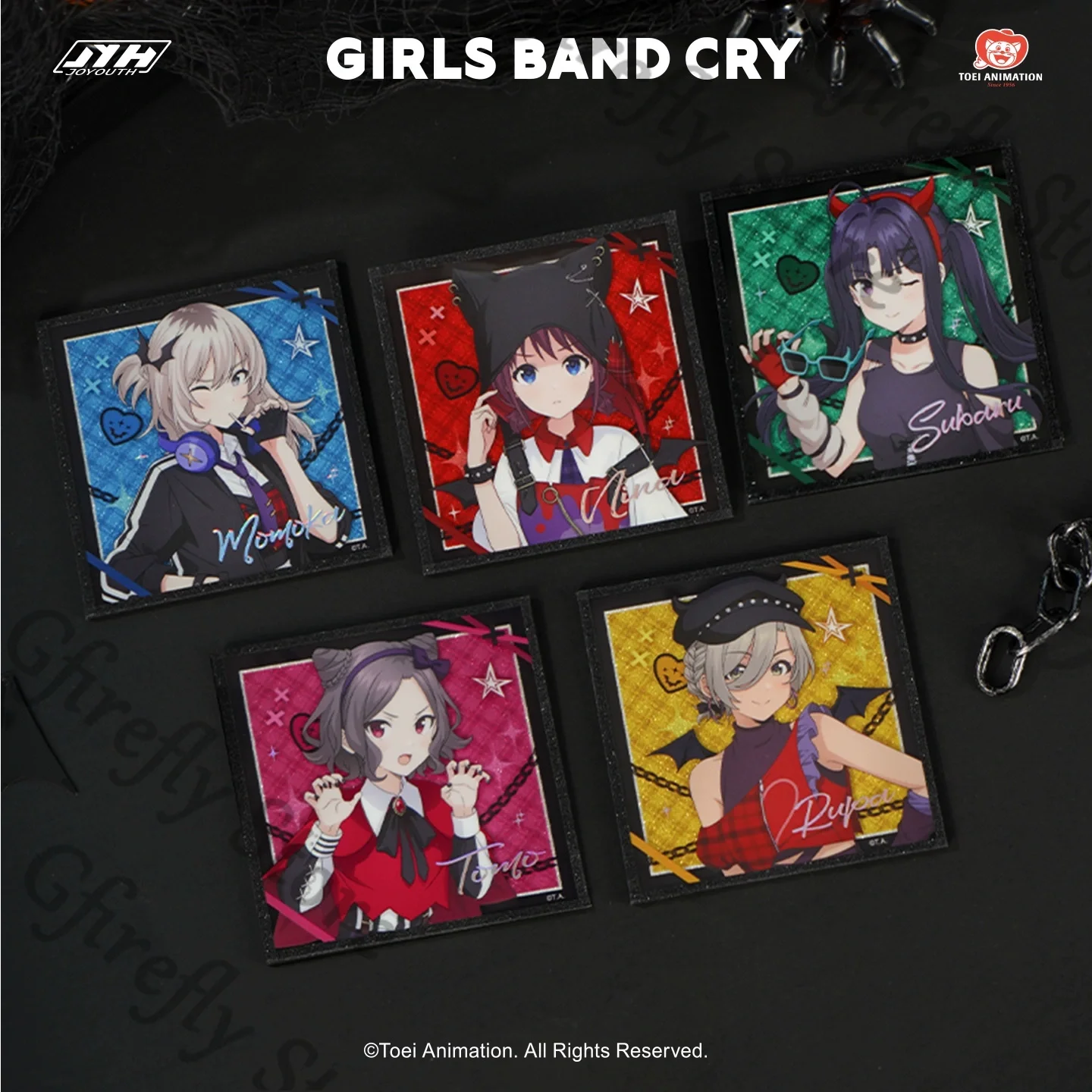 Фото GIRLS BAND CRY Косплей Цветная бумага Натуральная периферия Украшение подарков Аниме Shikishi MOMOKA KAWARAGI SUBARU AWA Rupa №1