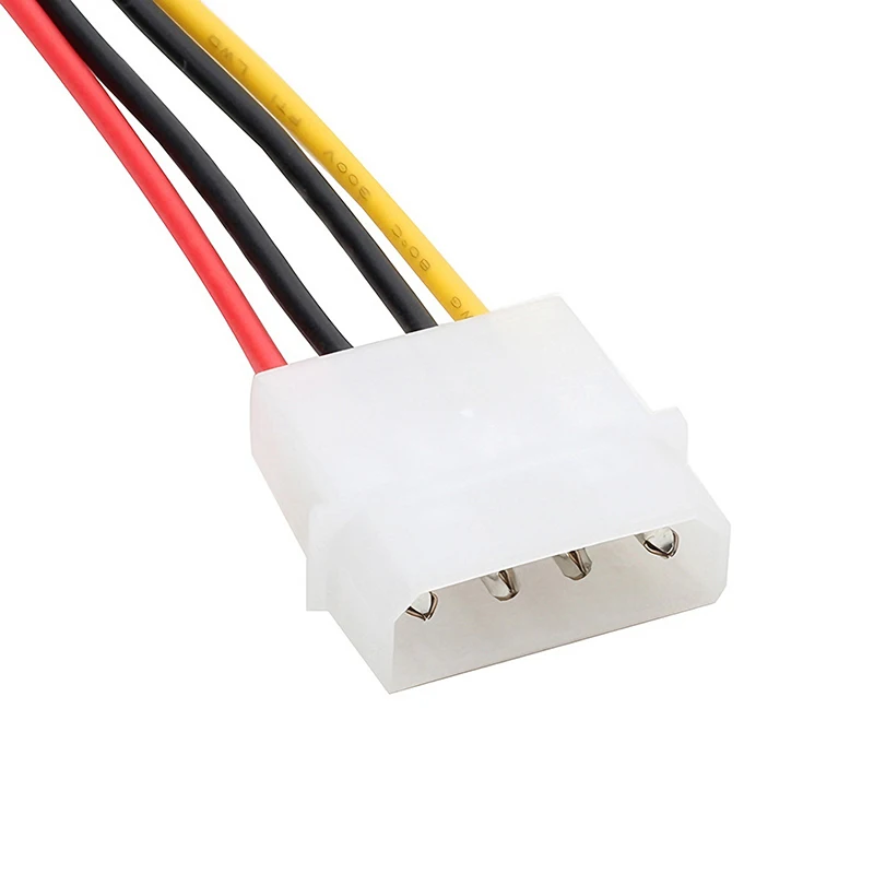 Фото 20 см большой 4-контактный кабель Molex в маленький 4-контактный преобразовательный кабель FDD Шнур питания для гибких дискеты Компьютерный шнур питания IDE для подключения питания №3