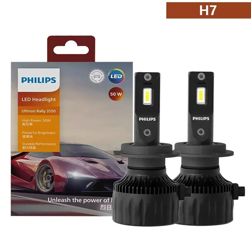 

Светодиодные Лампы Philips Ultinon Rally 3550 High Power Для Автомобильных Фар H7 H4 H11 9005 HB3 9006 HB4 9012 HIR2 6500K Дл...