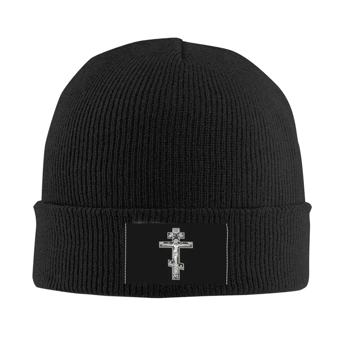 Orthodox Cross Bonnet Hats Cool Knit Hat For Women Men Winter Warm Christian Jesus Religion Religious Skullies Beanies Caps