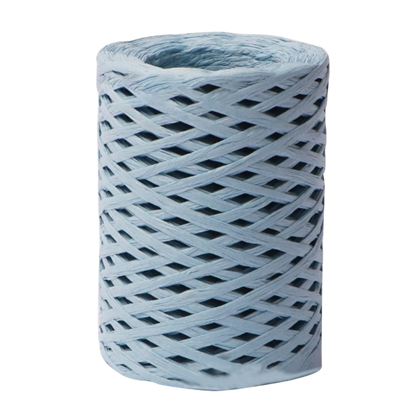 

Рождественская лента рафия для рукоделия м/футов, искусственная вязаная шляпа, искусственная для вязания крючком, лента, рафия