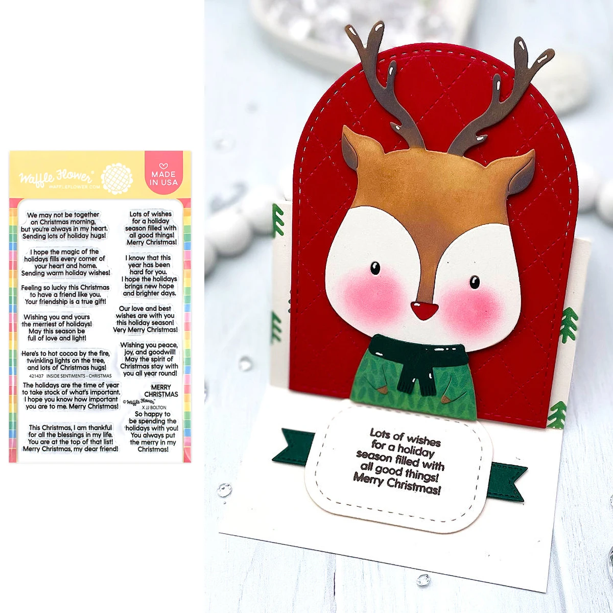 

2023 New Inside Sentiments - Christmas English Words Clear Stamps For DIY Craft Making Paper Greeting Card Scrapbooking