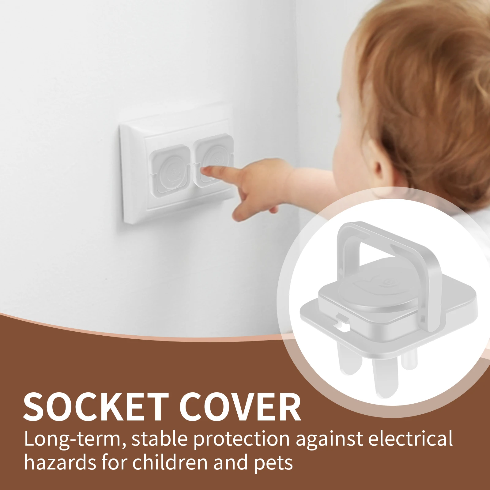 Новые 50 шт. крышки розетки для США 3-контактный пресс-стиль утолщенные