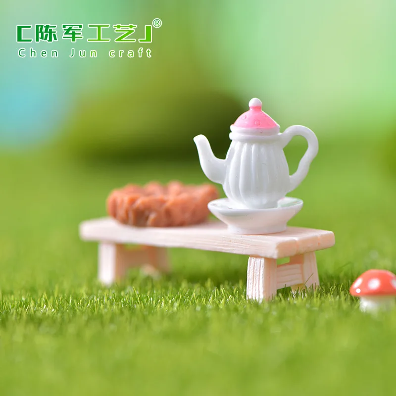 

ZOCDOU 1 Piece Color Mini Simulation Teapot Small Statue Figurine Crafts Figure Ornament Miniatures Home Decoration