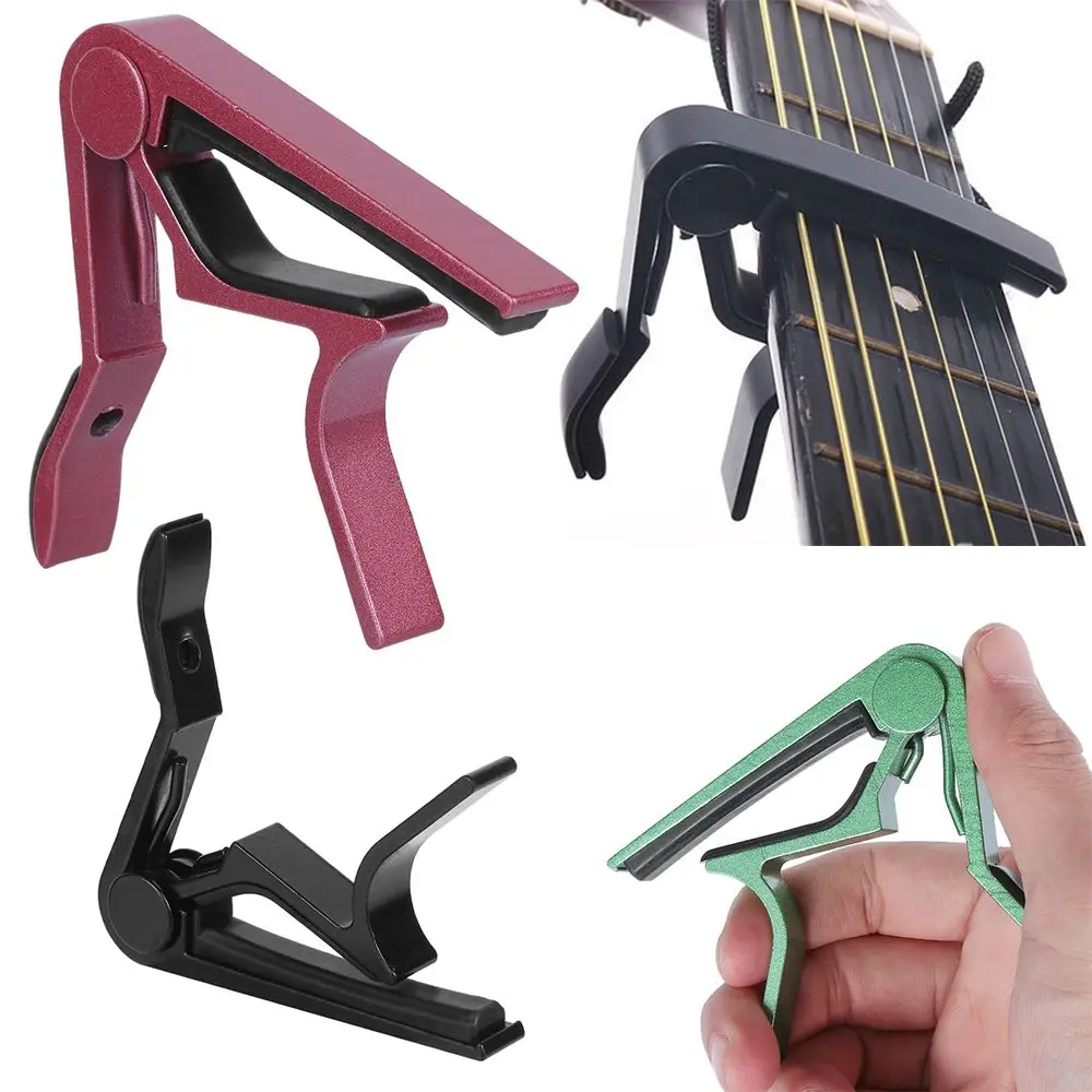 

2pcs New High Quality Professional Musical Instrument Tool Tune Quick Change Acoustic Guitar Clamp Key Ukulele Capo