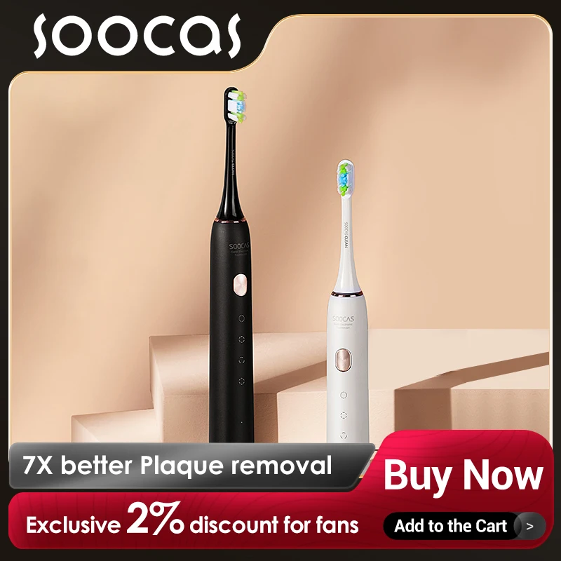 Зубная щетка электрическая SOOCAS X3U ультразвуковая Водонепроницаемая с зарядкой от USB, 4 недели Зубная щетка электрическая SOOCAS X3U ультразвуковая Водонепроницаемая с зарядкой от USB, 4 недели