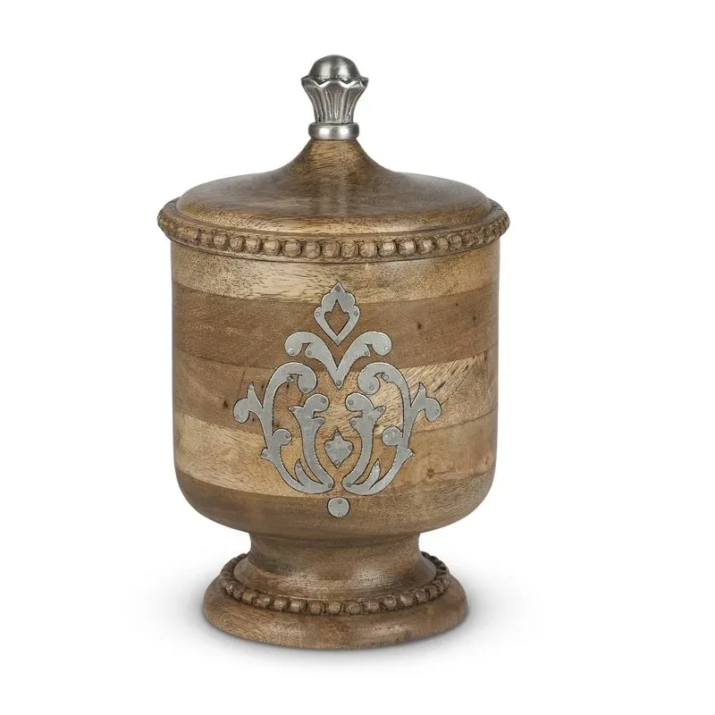 

Beautiful Elegant Small Copper Heritage Collection Metal Inlay Canister